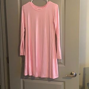 Pink long sleeve dress